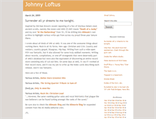 Tablet Screenshot of johnny.gloriousnoise.com